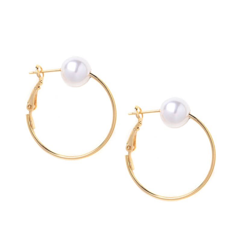 

glammuse Pearl Ring Earring silver
