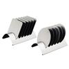 6Pcs Elegant Metal Drink Coaster Set With Holder Heat Resistant For Dining Table And Office Desk With Minimalists Design