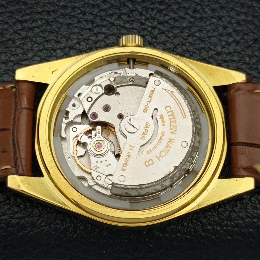 ELEGANT OLD CITIZEN JAPAN MENS AUTOMATIC REFURBISHED GOLDEN DIAL WATCH a426142-2 RL-a426142