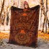 Viking Runes & Tree of Life Flannel Blanket Soft All-Season Throw, Design for Camping, Car Travel, Hiking Sofa, Bed, Office Perfect Gift for Parties