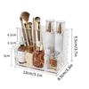 Light Luxury Transparent Desktop Storage Box Multi-Grid Makeup Organizer Box Large Capacity Cosmetics Box Remote Control Holder