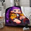 1PC Huntrix, K pop Blanket Lightweight Flannel Throw Blanket for Sofa, Bed, Travel, Camping, Livingroom, Office, Couch