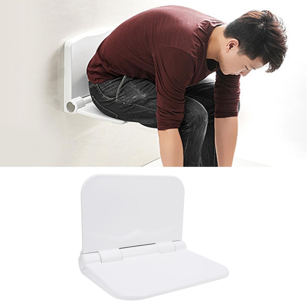 Wandmontierte Duschbank Kunststoff Klappbare Duschsitze für Schwangere Ältere Erwachsene