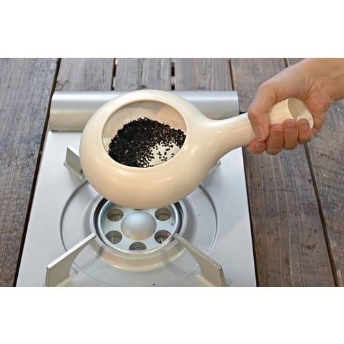 Nankai Tsusho Rokusan Tokoname Roaster, White, Size: Approx. H10 W14 D24 0713-005