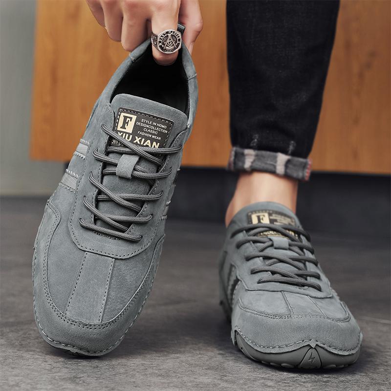 Fashion Men's Casual Leather Shoes High Quality Outdoor Comfortable Tenis Masculino Sneakers Man Fashion Ankle Flats Handmade Soft Shoes