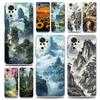 Phone Case For Xiaomi Redmi Note 13 12 5G 9S 9 8 10 11 Pro Plus 4G 9T 13C 12C 10C 9C 9A 7 Pro Clear Cover Landscape Art
