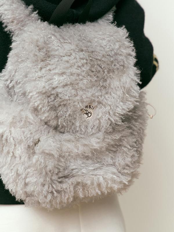 Kirsh Cherry Fur Mini Backpack [Light Grey]