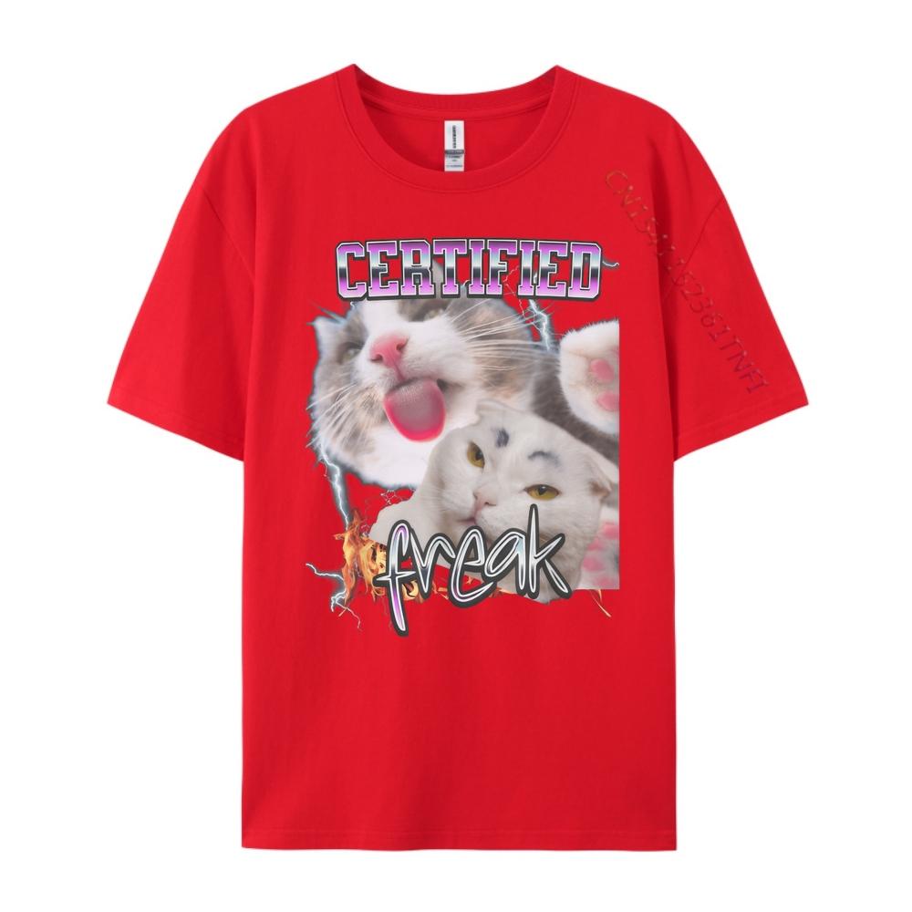 Funny Cat Meme Funny Cat Meme T Shirt Men 100 Cotton Women Clothes Character S