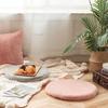 45cm Plush Seat Cushion Soft Imitation Rabbit Fur Thicken Keep Warm Round Seat Hip Protective Non-slip Living Room Chair