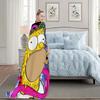 Funny Cartoon T-The S-Simpsonss Blanket Blanket for Couch Sofa Travel Home Hiking Picni Bed Beding Flannel Blanket Birthday Gift