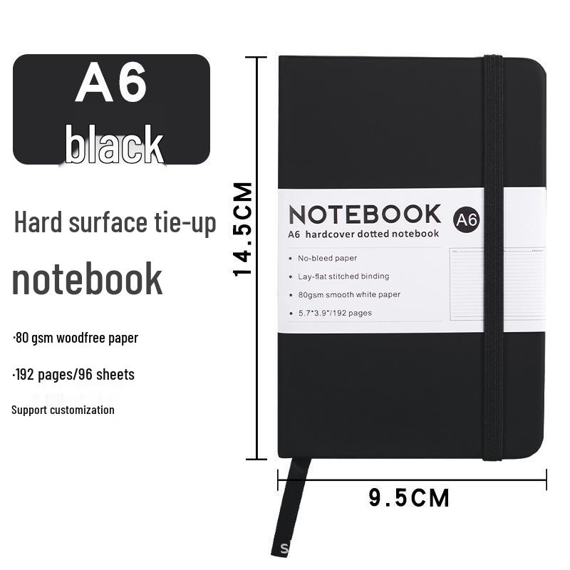 Custom A5 PU Notebook with Strap - Portable, Logo-Printable Business Journal, A6 Size Available
