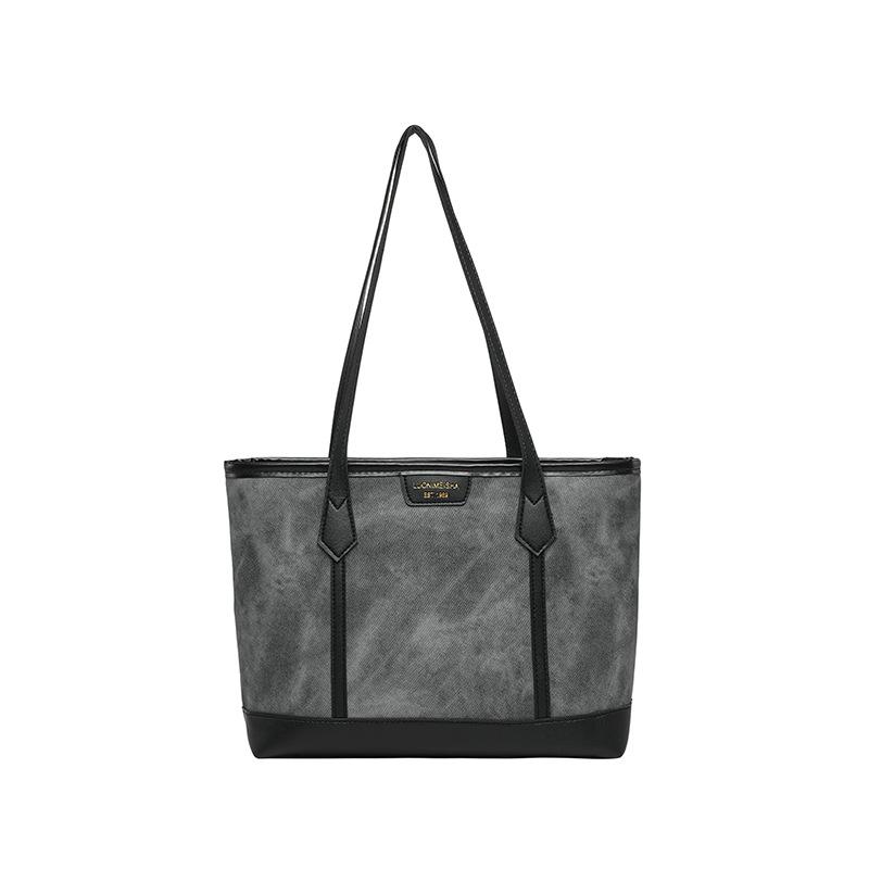 

New large capacity tote bag women s fashion commuter shoulder bag splicing design cute hand-to-hand crossbody bag