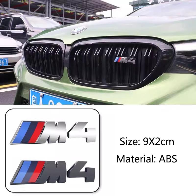 AAAQR1 ABS Car Emblem Sticker Front Grille Badge M Styling Decoration 3D Decal For BMW M Power 1 3 5 7 Series  M M1 M2 M3 M4 M5 M6 M7