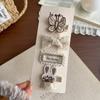 Kids' Soft Cartoon Rabbit Pearl Hair Clip Set - Non-damaging & Cute