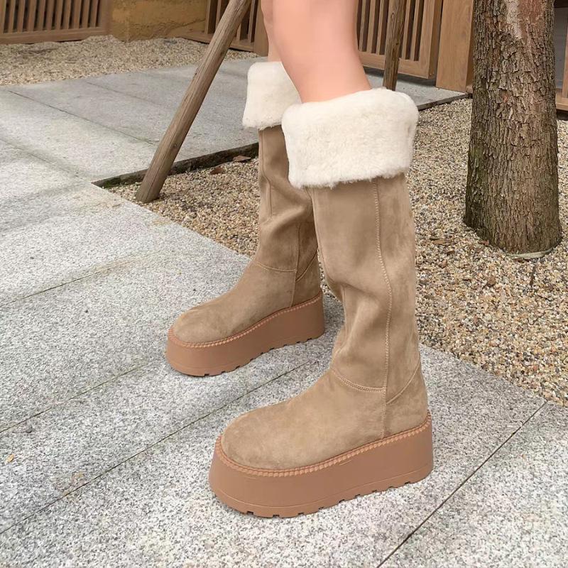 Thick-soled Snow Boots for Women, New Style Cotton Shoes, Anti-slip Over-knee Boots, High Boots