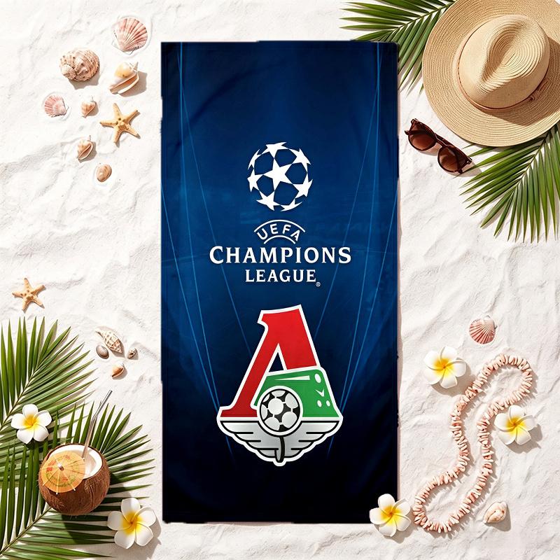 Lokomotiv Yaroslav (9) Soft Beach Towel Stylish Beach Pool Towel for Summer Seaside Vacation Travel