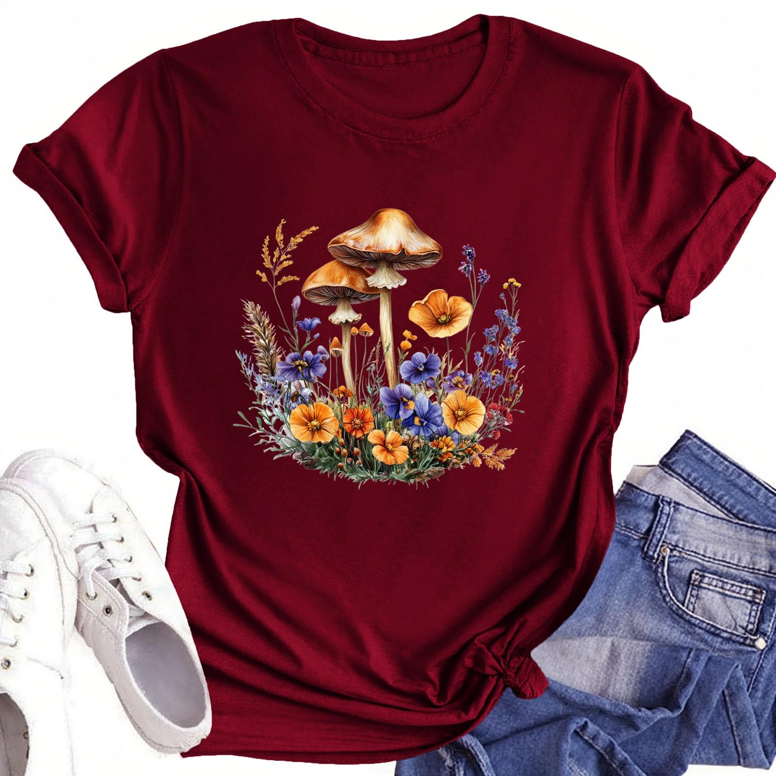 

Футболки с короткими рукавами для женщин, модные топы, легкие и мягкие повседневные летние наряды, одежда XXL винный