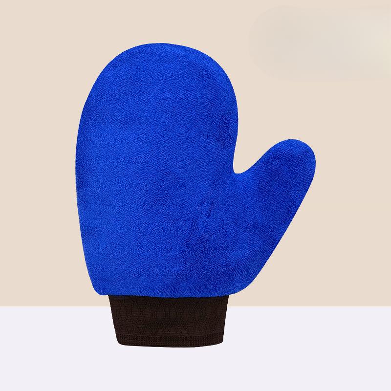 

Двусторонние Утолщенные Супервпитывающие Перчатки для Мойки Автомобиля Коралловый Флис Мойка Автомобиля Лапы Медведя ПАВ 20*24cm синий