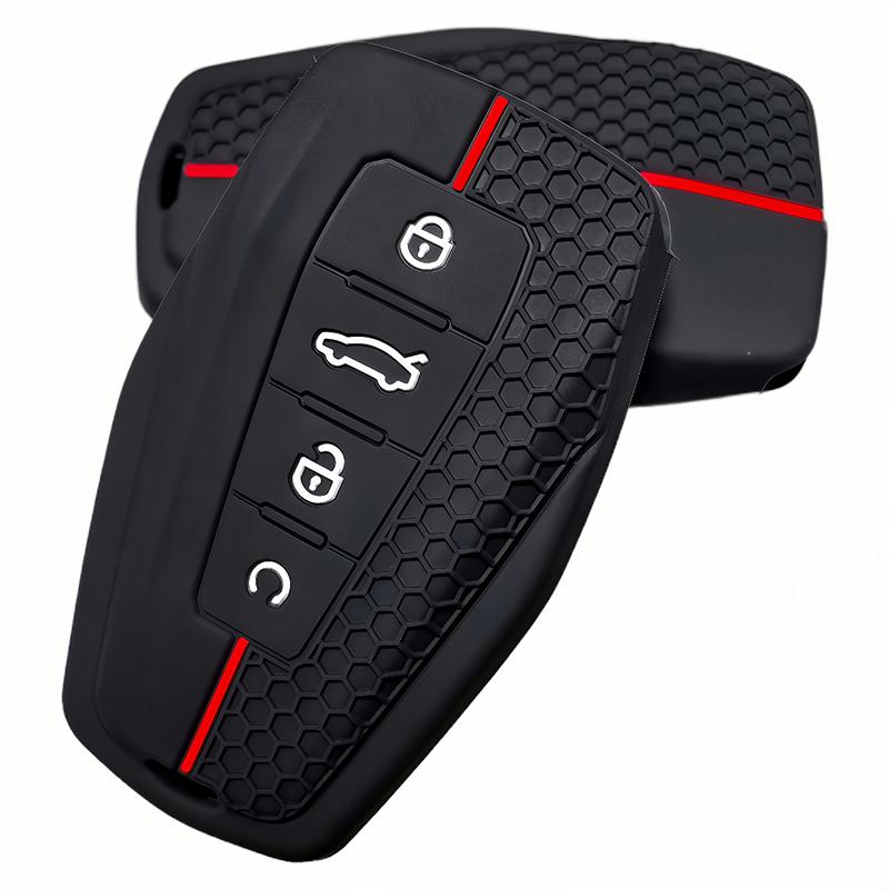 Silicone Car Key Cover Case For Renault Geely Coolray X6 Geometry C Emgrand Global Kulrey Hawk Gx7 Remote Car Accessories