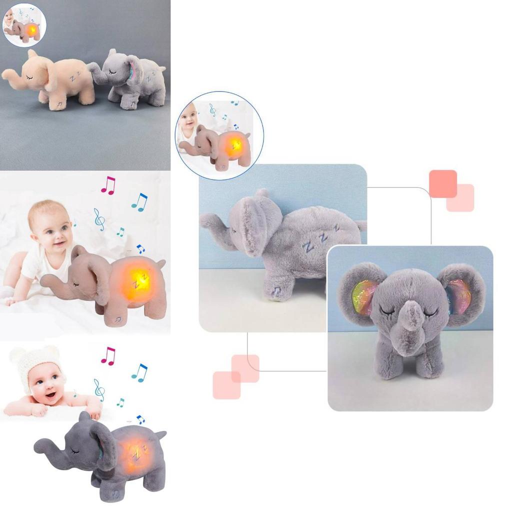 Soft And Cuddly Breathing Elephant Plush Toy For Babies Perfect Sleep Companion Gift