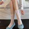 Lace Socks Women'S Summer Thin Socks Sweet Lace Women'S Socks Summer Bow Socks