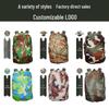 Camouflage 80L Wasserdichter Digitaler Rucksack mit Regenhülle – Ideal für Wandern, Trekking, Radfahren und Schule.