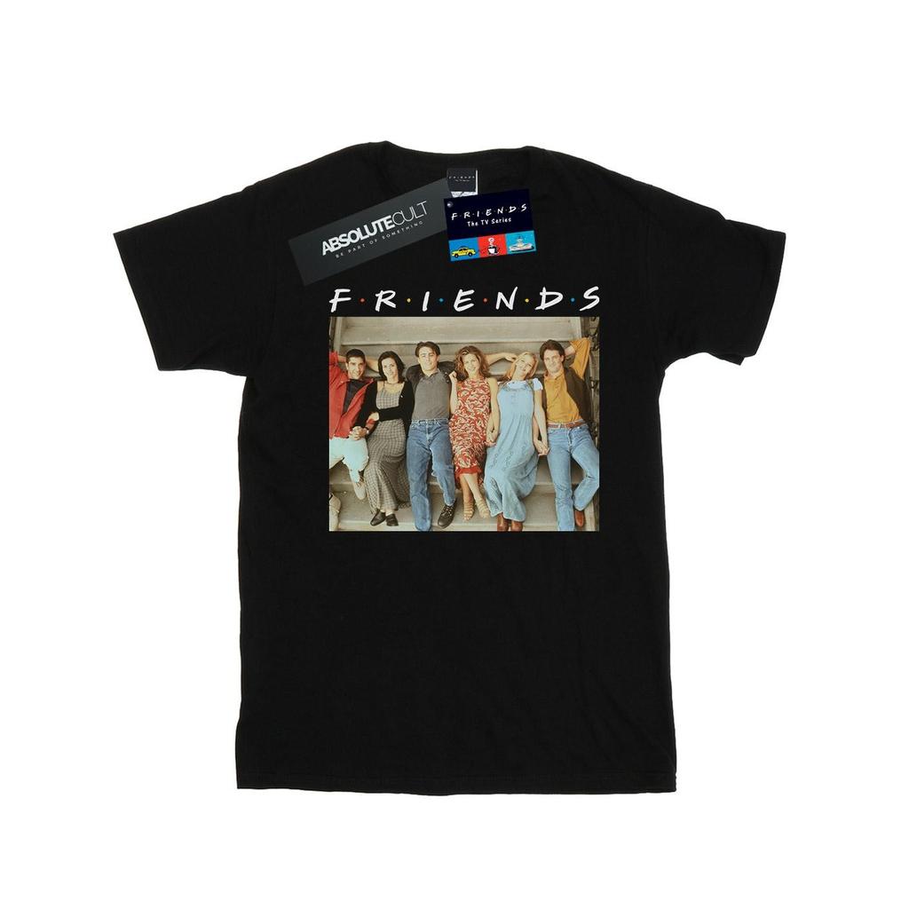 Friends Mens Group Photo Stairs T-Shirt