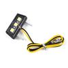 Waterproof 12V LED Rear Tail Light Motorcycle License Plate Lamp Durable Outdoor Tag Light Bright Night Visibility Auto Part