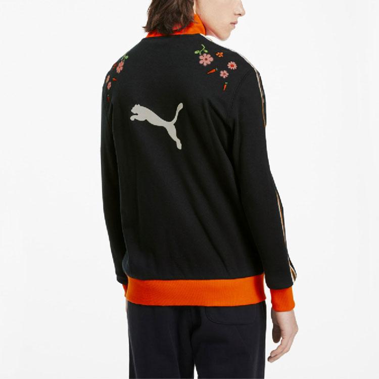 Puma X Randomevent Collaboration Track Jacket Retro Stand Collar Sports Jacket Men Jacket Black 59666801