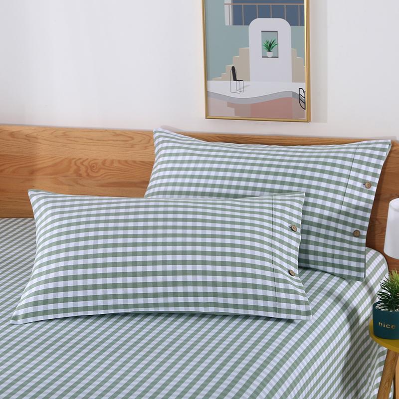 Pair of Thickened Pure Cotton Pillowcases, 48cm X 74cm - 2024 New Style