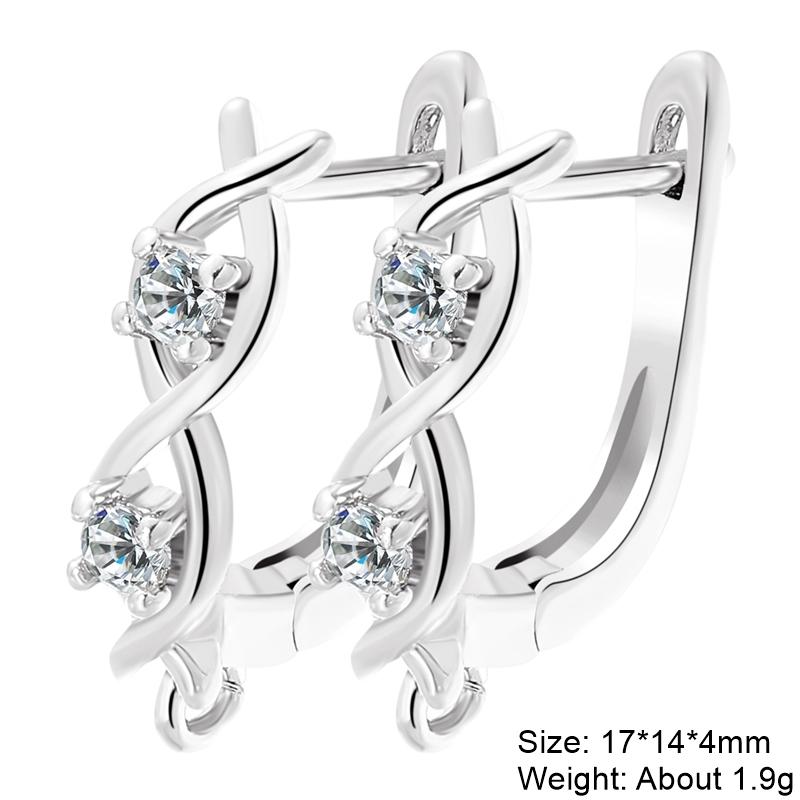 Juya 2 4 Pcs/Lot DIY Anti-Allergy Gold Silver Plated Schwenzy Fastener Ear Wire Hooks Women Earrings Accessories Supplies