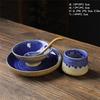 Ceramic Cup Rice Bowl Set, One Person Food, Japanese-Style Household Tableware, Plates, Dishes, Dishes, Retro Western Tableware