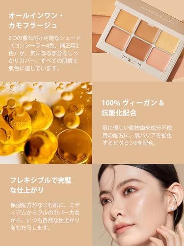 SHEGLAM Multi-Fix Concealer Color Corrector 6 Colors Full Coverage Cream Brightening Lightweight Multi-Purpose Skin Tone Adjustment