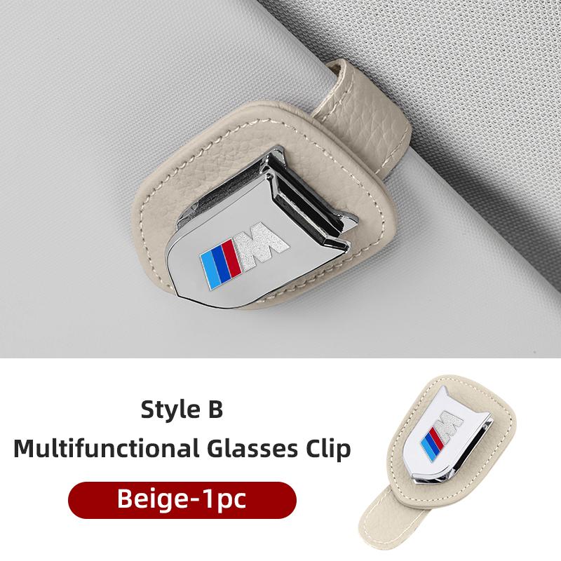 2025 Hot Car Glasses Case Sun Visor Glasses Holder Sunglasses Holder For BMW M Power X1 X3 X4 X5 X6 X7 F10 F20 F30 G20 G30 F15 F