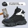 Women'S Work Safety Boots Steel Toe Shoes Anti-Smash Anti Puncture Work Sneakers Protection Shoes Work Boots Security Shoes