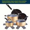 Cross-Border Pot Mat Non-Woven Cookware Protector Heat Resistant Hexagonal Table Mat