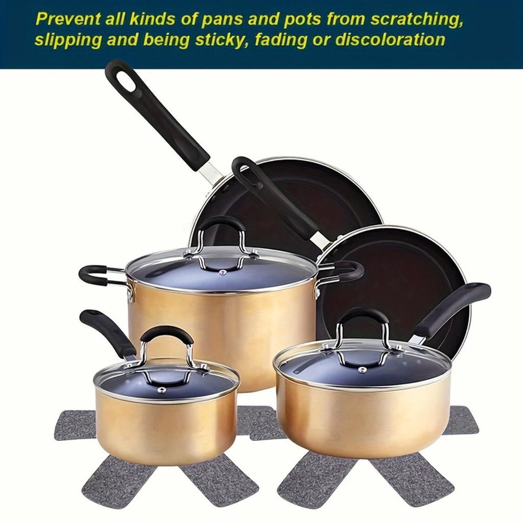 Cross-Border Pot Mat Non-Woven Cookware Protector Heat Resistant Hexagonal Table Mat