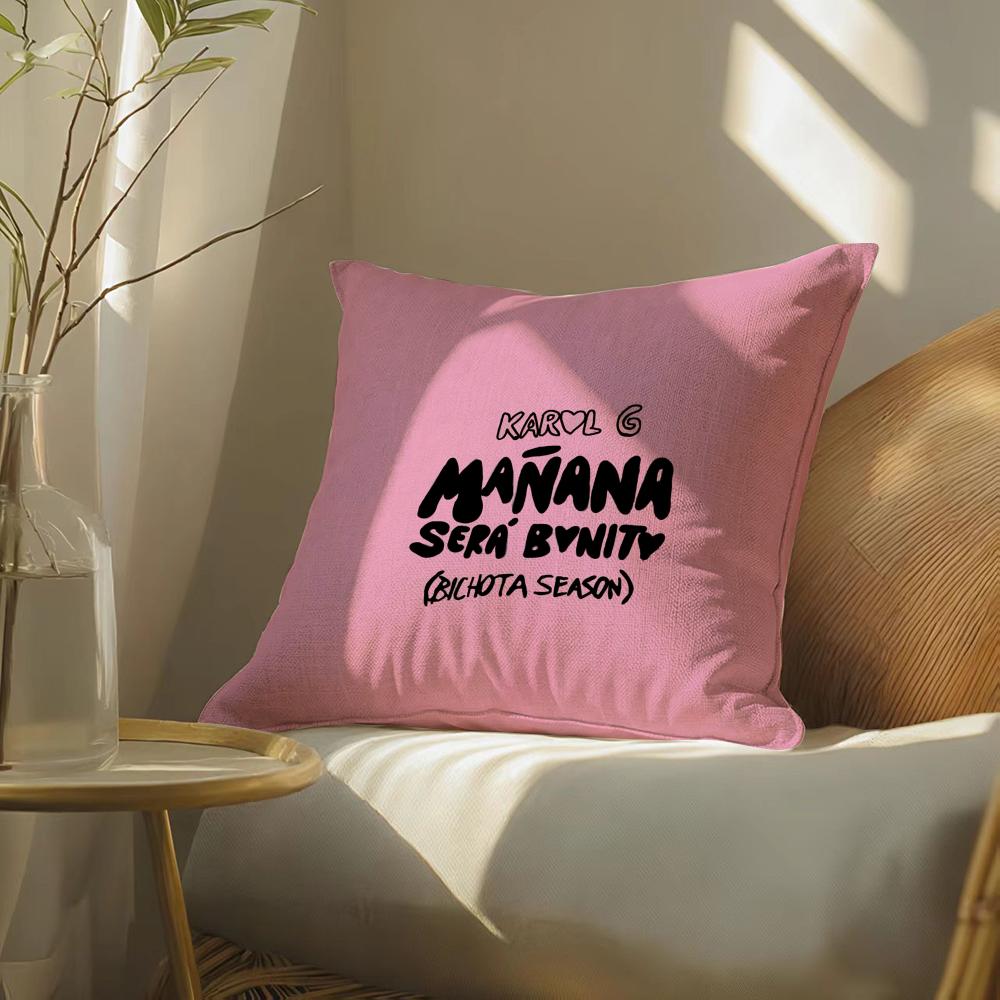 ·Gmananaserabonitocosmeticcasek-Karolg Pillow Case Pillowcase, Double-Sided Printed, Sofa Cushion, Bedroom Headboard