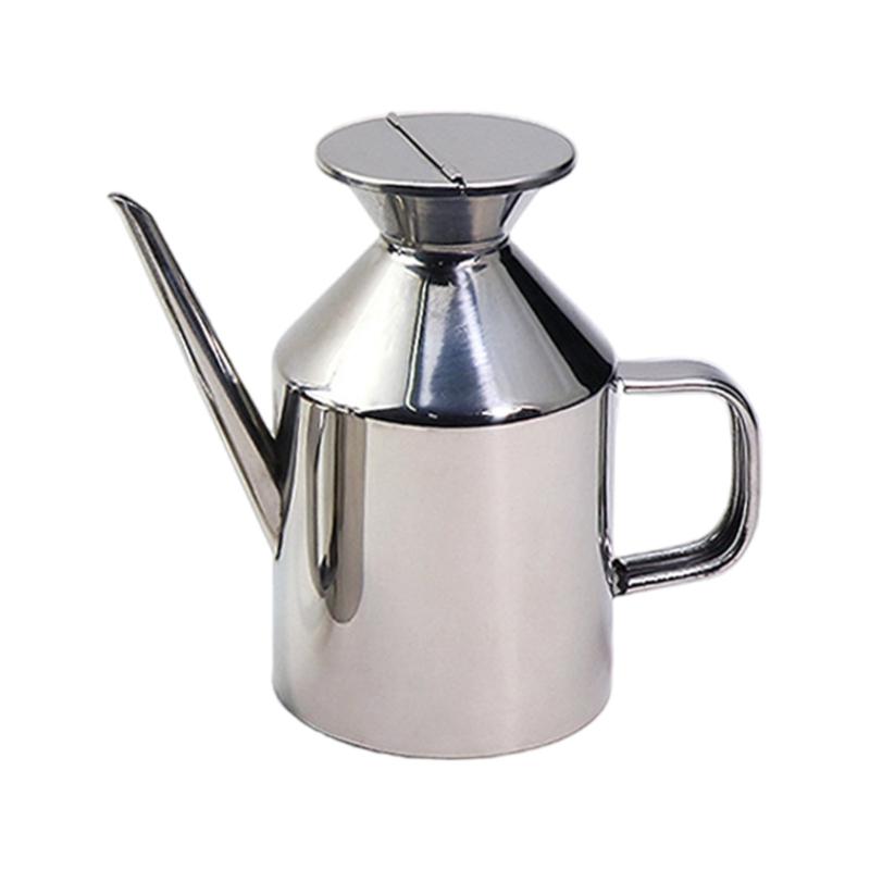 Durable Nonrust Steel Condiment Bottle Feature High Temperatures Resistance And Drip Proof Spouts For Healthy Cooking