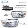 Compatible Headlight Cover Half Assembly for 2007-2011 Toyota Highlander