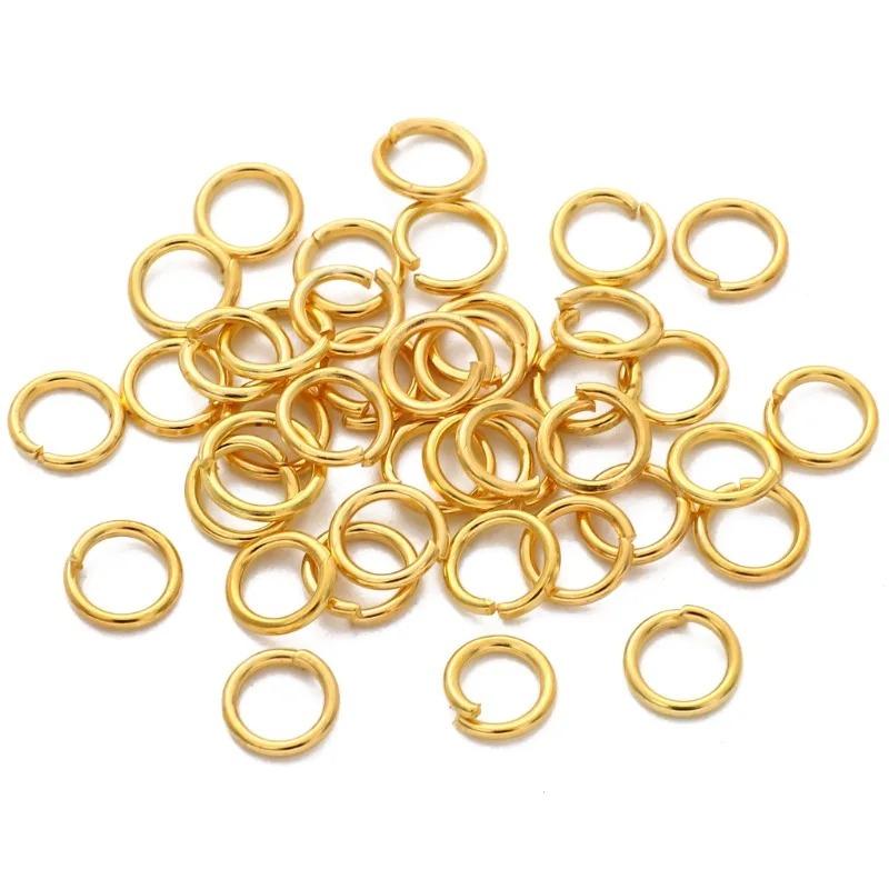 Anneaux de Jonction en Métal Anneaux Ronds Brisés Connecteurs pour Accessoires de Fabrication de Bijoux DIY 3-12mm Fournitures pour Colliers Boucles d'Oreilles
