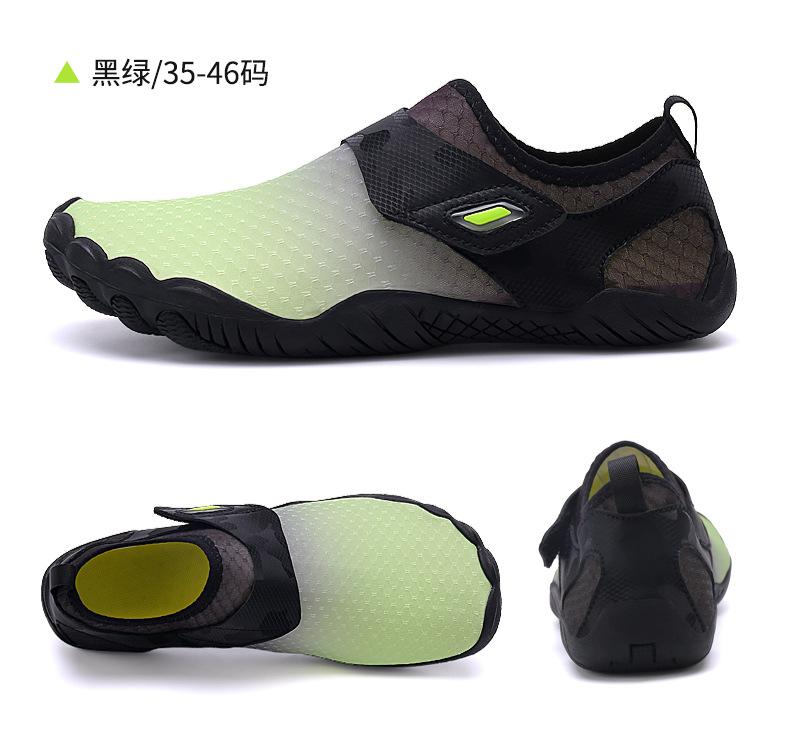 New five-finger swimming creek shoes wading shoes platform men and women couple casual shoes Velcro beach shoes trendy shoes