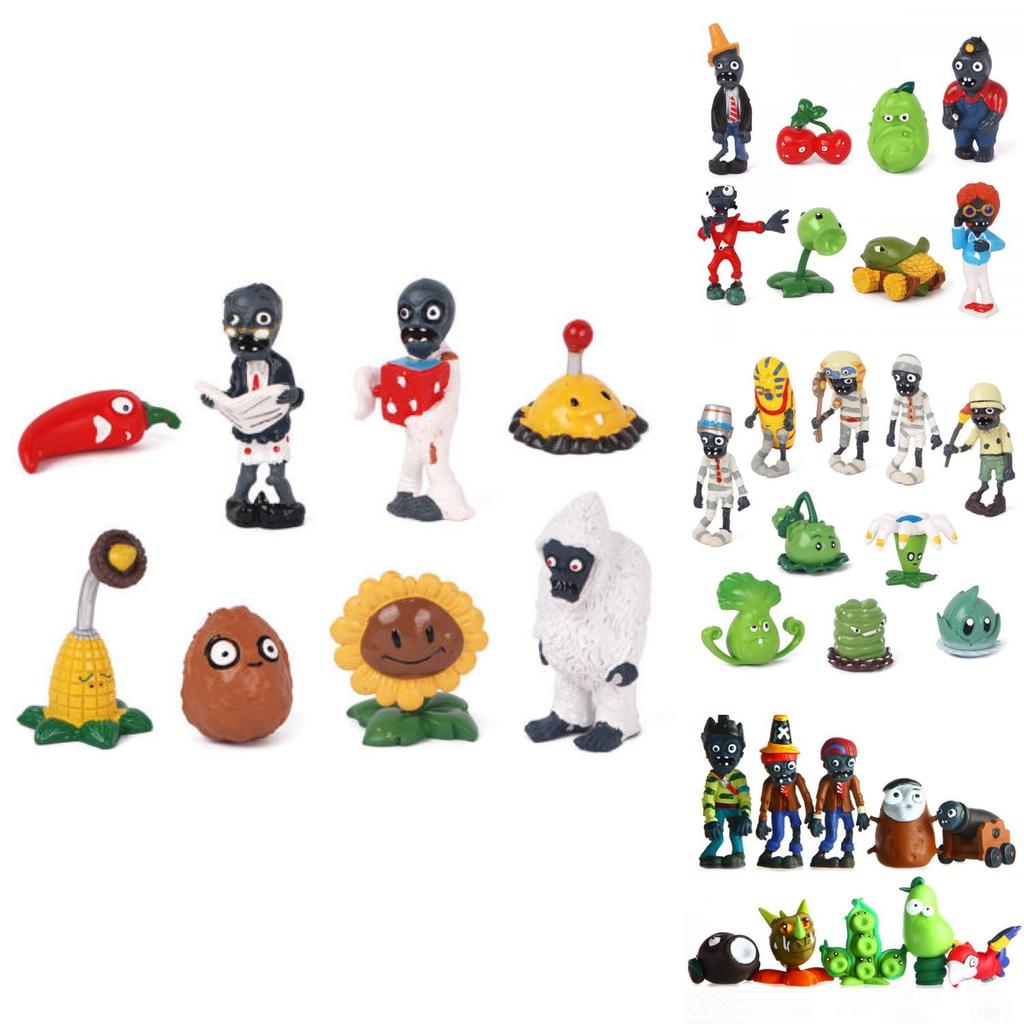 Pflanzen gegen Zombies Serie Ägypten Privater Wilder Westen PVC Spielzeug Actionfiguren Set Neu Lustig Osterdekoration für Kinder