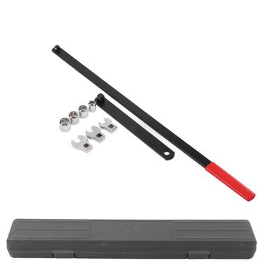Jeu d'outils tendeur de courroie serpentine à cliquet 10 pièces Jeu d'outils Poignée d'entraînement Clé à douille Universel Auto