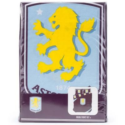 Reversible Crest Duvet Cover Set