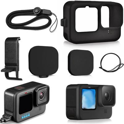 Cubierta Lateral de Batería para GoPro Hero 11 10 9 Black Tapa de Puerta de Batería Removible Puerto de Estuche de Carga para Accesorios Go Pro Hero11