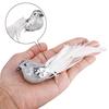 12pcs Artificial Bird Silver Christmas Tree Decorative Bird Ornament with Metal Clip