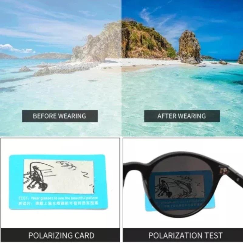 Módní kulaté pánské polarizované sluneční brýle Dámské vintage plastové sluneční brýle pro muže Antireflexní řidičské brýle Ochrana zraku UV400