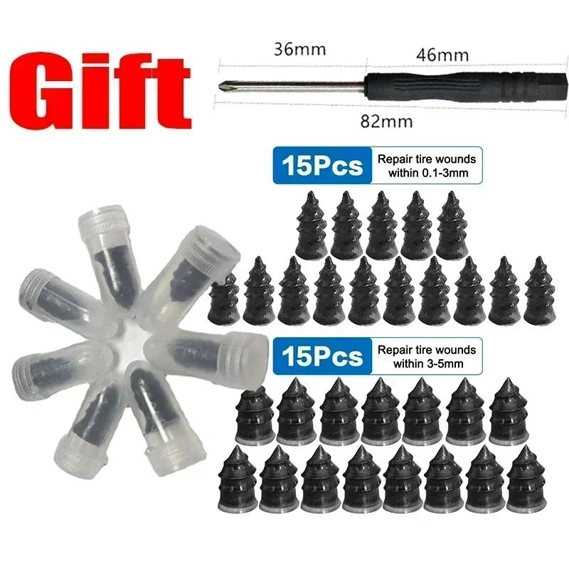 10/30Pcs Car Motorcycle Vacuum Tyre Repair Nails Truck Scooter Bike Tire Puncture Repair Tools Rubber Metal Nails Accessories