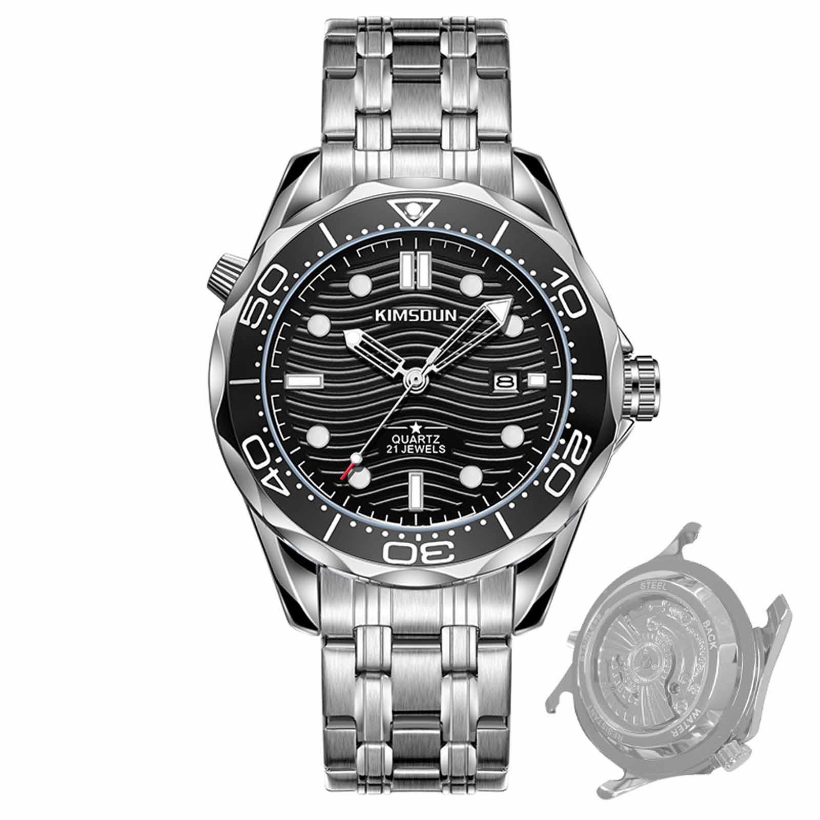 

Мужские водонепроницаемые светящиеся наручные часы-будильник для бега One Size